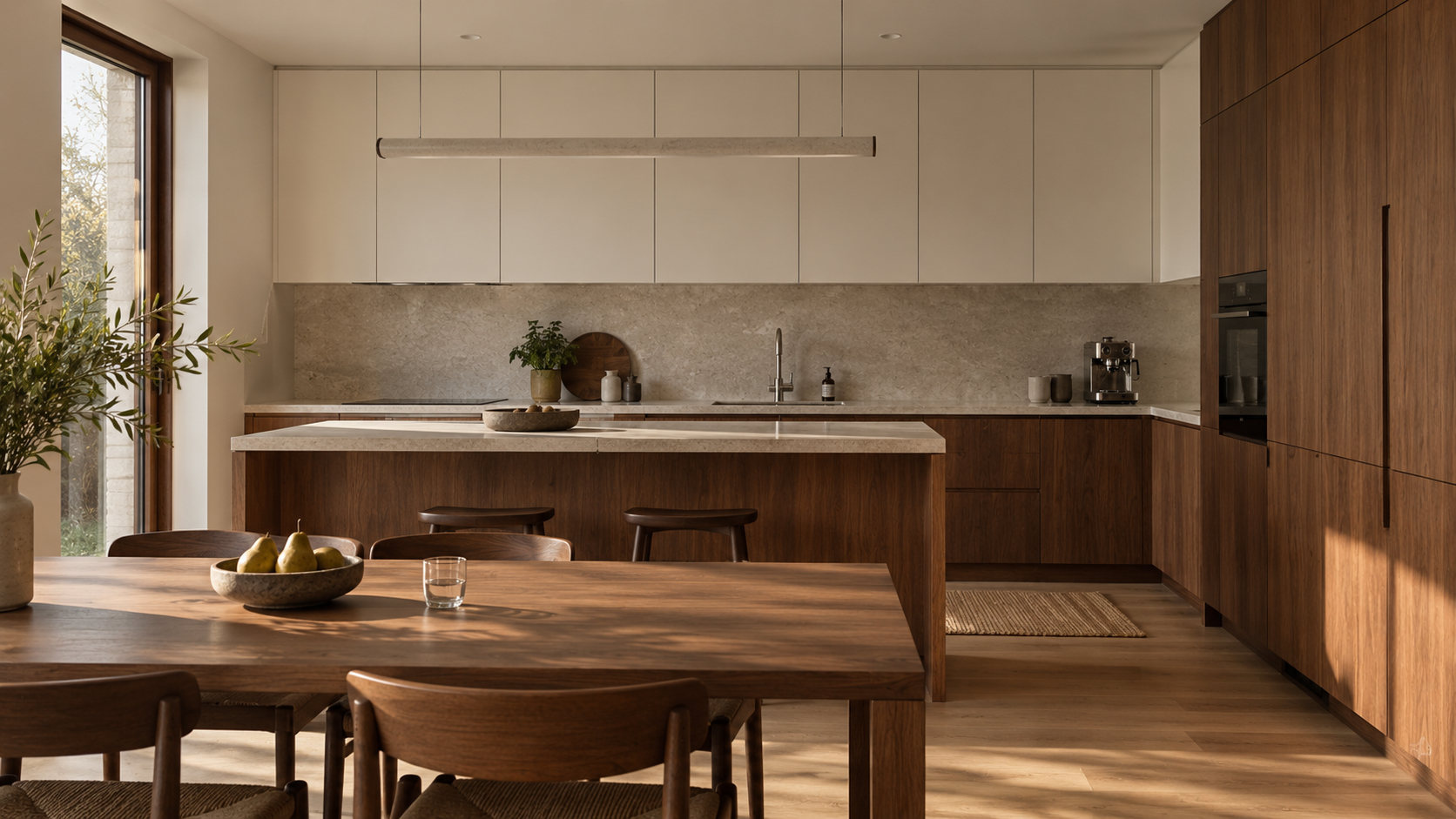 Cuisine sur mesure aux lignes contemporaines